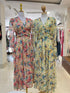 V-neck Long Sleeves Floral Dresses